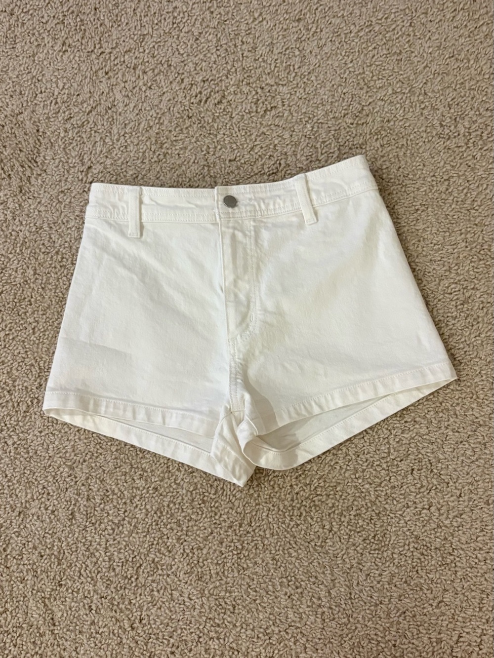 Universal Thread White High-Waist Denim Shorts